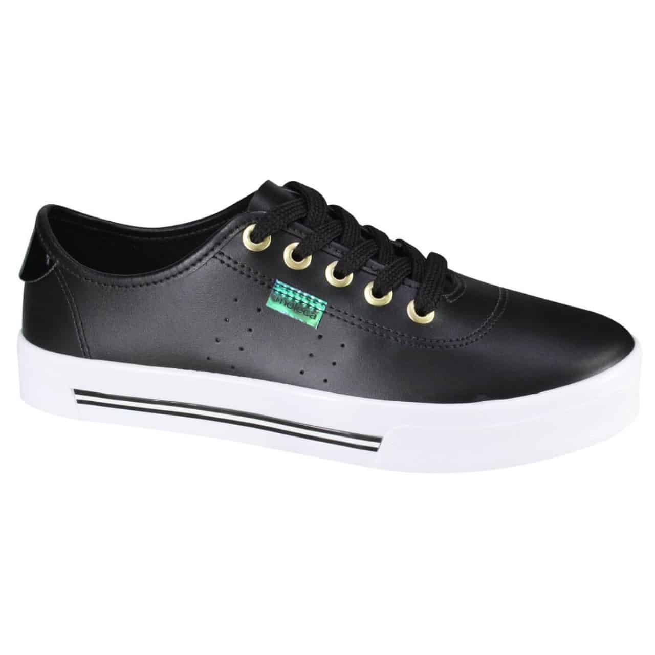 tenis moleca liso preto